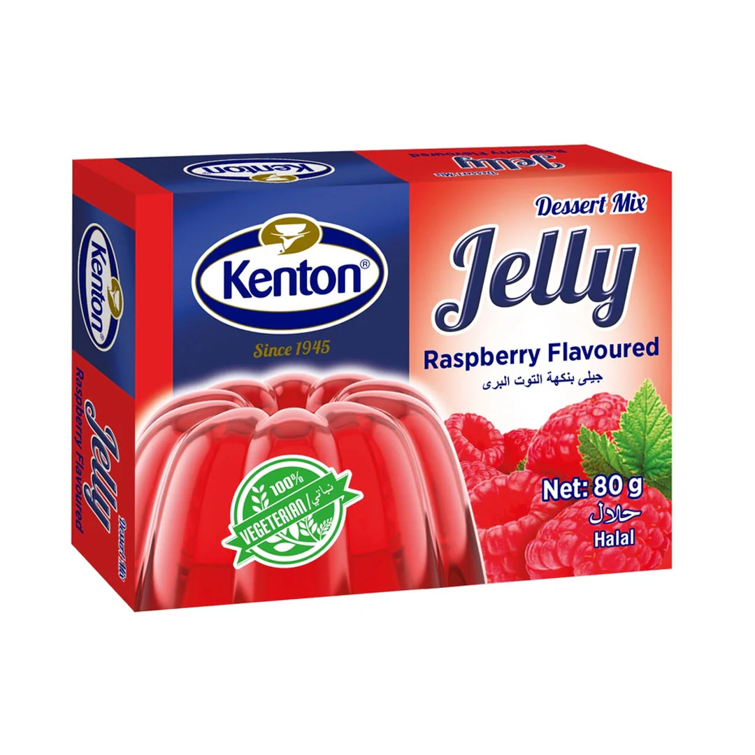 Kenton Jelly Raspberry Flavoured 80g