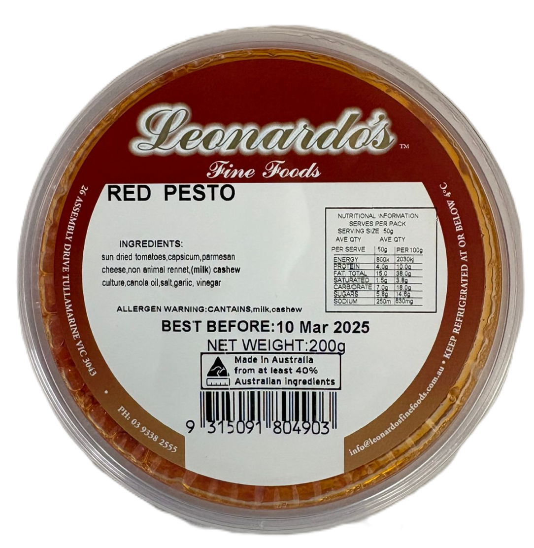 Leonardo's Red Pesto 200g