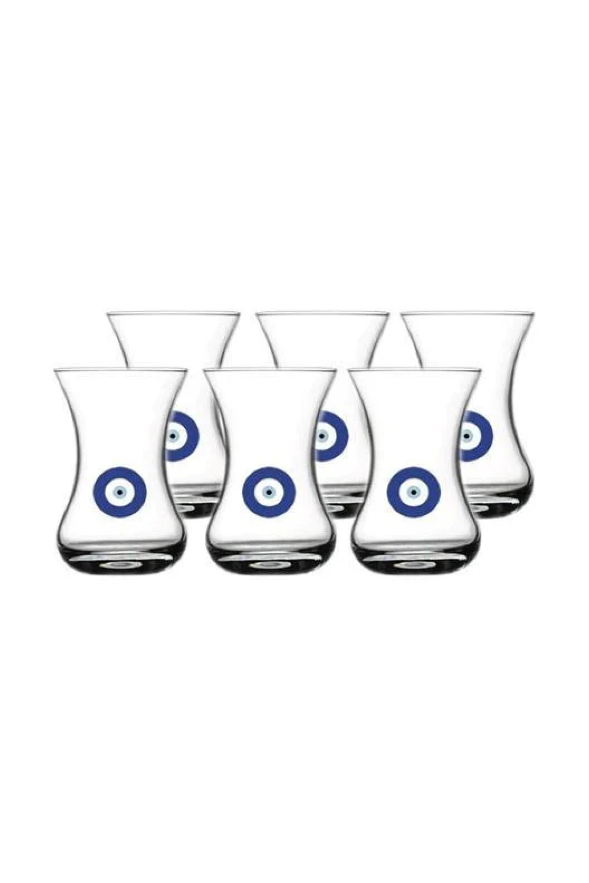 Pasabahce Tea Glass Evil Eye Nazar 6 Pieces